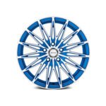 Crystal Blue with Machined Face Custom Wheels 1488