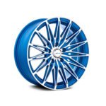 Crystal Blue with Machined Face Custom Wheels 1488 - Image 3